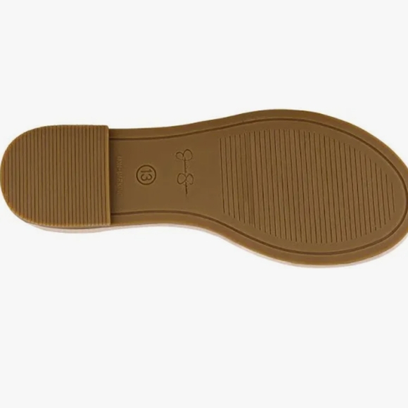 Jessica Simpson Dana Ruche Open Toe Sandals Girls Size 5 - Picture 7 of 13